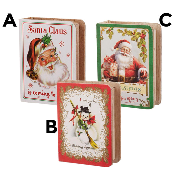 Assorted Retro Book Ornament, INDIVIDUALLY SOLD