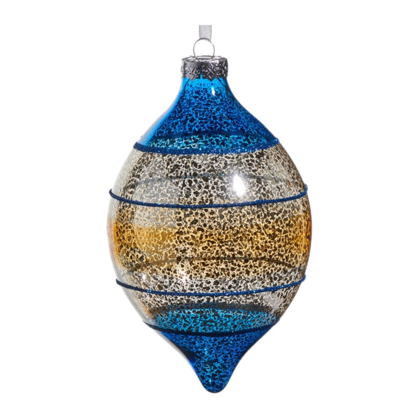 Assorted Blue & Orange Striped Ball, INDIVIDUALLY SOLD