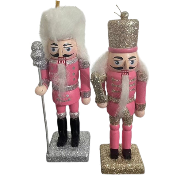 Assorted Pink Nutcracker Ornament, INDIVIDUALLY SOLD