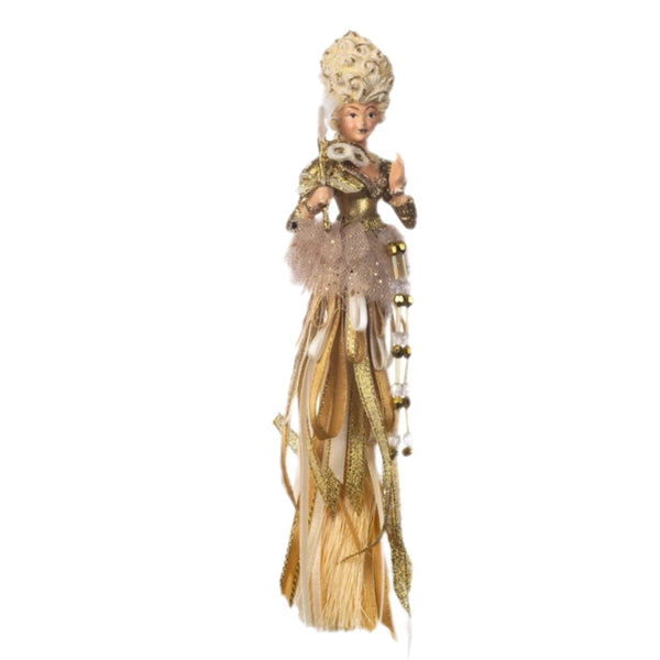 Assorted Cream Lady Tassel Ornament, INDIVIDUALLY SOLD