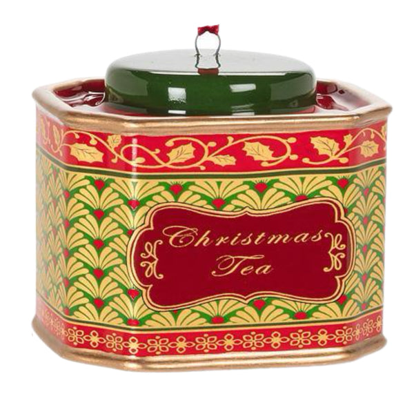 Assorted Tea Tin Ornament, INDIVIDAULLY SOLD