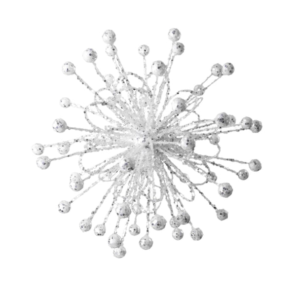 Assorted White Starburst Ornaments, INDIVIDUALLY SOLD