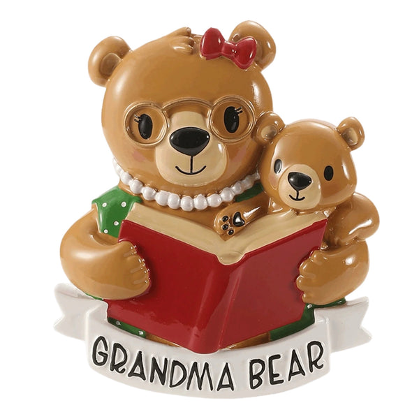 Assorted Grandparent Bear Ornament, INDIVIDUALLY SOLD