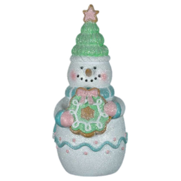 Assorted Pastel Snowman Figurine, INDIVIDUALLY SOLD