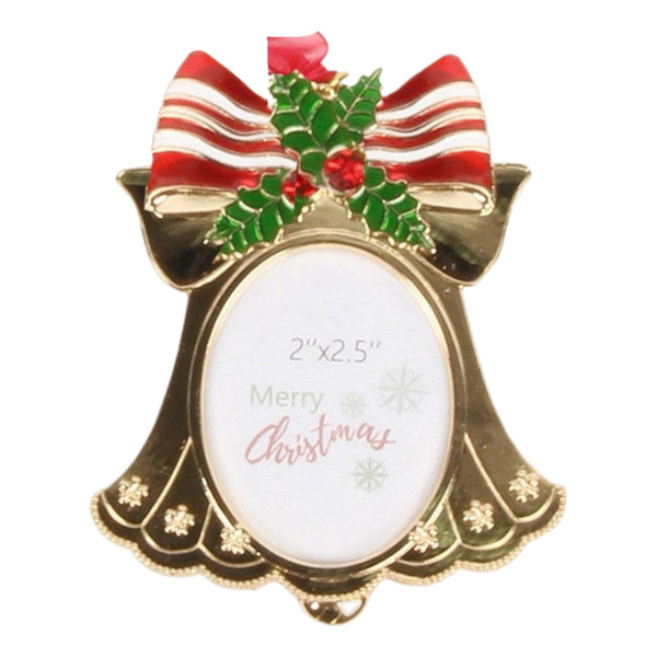 Assorted Christmas Shaped Photo Frame Ornament, INDIVIDUALLY SOLD