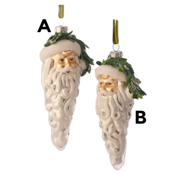 Assorted Santa Head Pinecone Ornament, INDIVIDUALLY SOLD