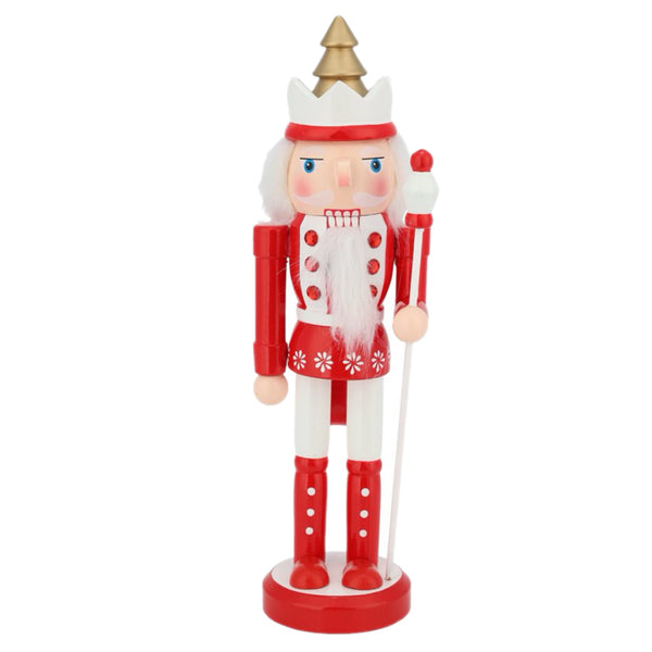 Assorted 9.5" Red & White Nutcracker, INDIVIDUALLY SOLD