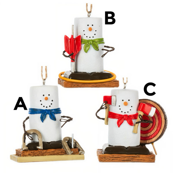 Assorted S'mores Lawn Game Ornament, INDIVIDUALLY SOLD
