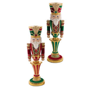 Assorted Nutcracker Taper Candle Holder, INDIVIDUALLY SOLD