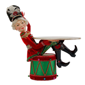 Toyland Nutcracker With Serving Tray Figurne