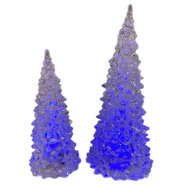 Assorted Clear Colour Changing Tree Figurine, INDIVIDUALLY SOLD