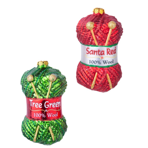 Assorted Knitting Yarn Ornament, INDIVIDUALLY SOLD