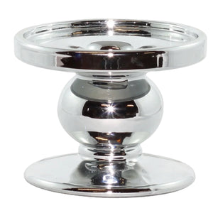 Silver Pillar Candle Holder- SMALL