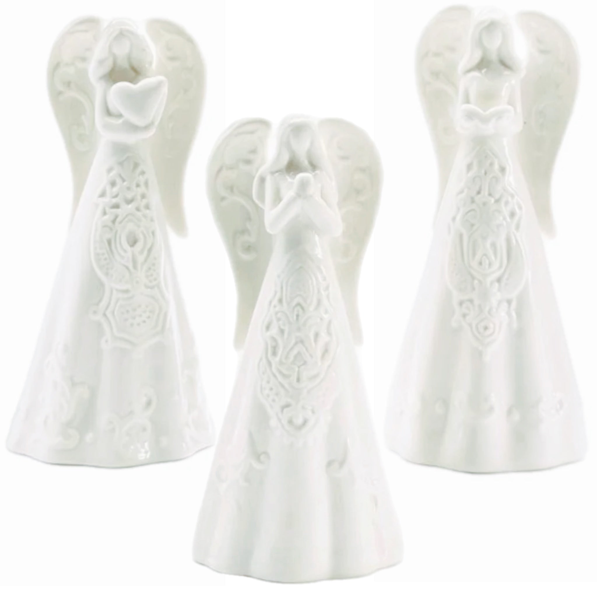 Assorted Small Embossed Angel Figurine, INDIVIDUALLY SOLD