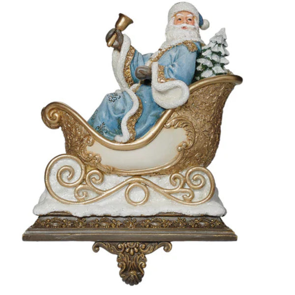 Santa & Reindeer Stocking Holder, Set Of 2