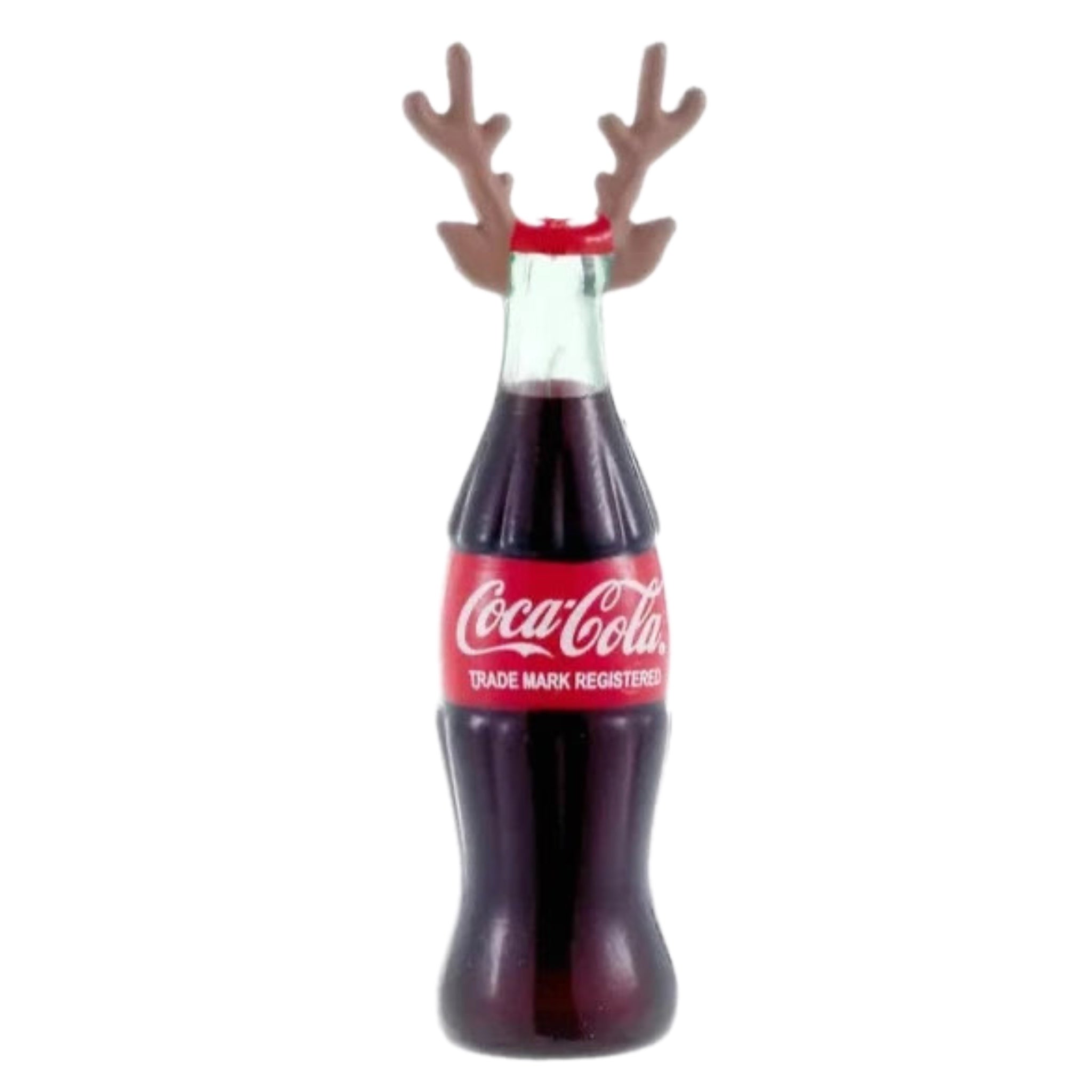 Coca Cola Bottle With Antlers Ornament