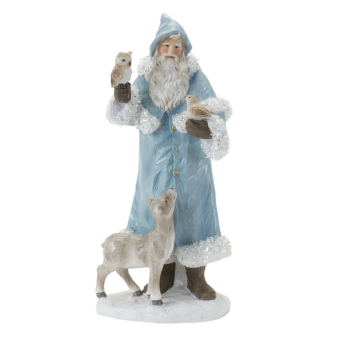 Woodland Santa With Animals Figurine