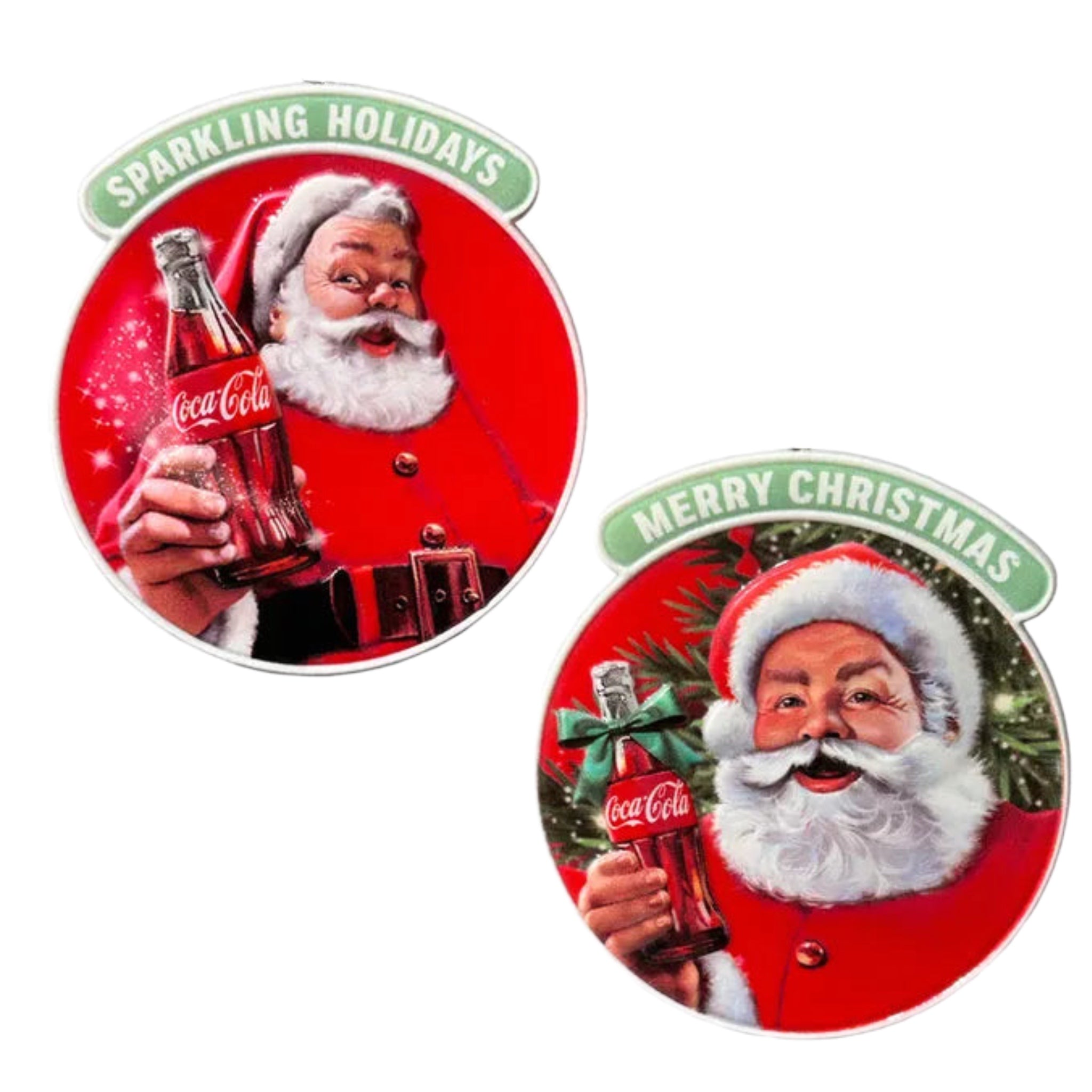 Assorted Coca Cola Santa Ornament, INDIVIDUALLY SOLD