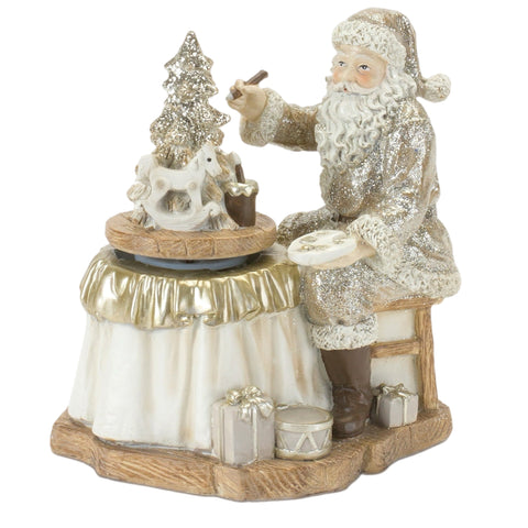 Santa Painting Figurine