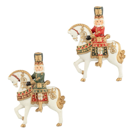 Assorted Nutcracker On Horse Ornament, INDIVIDUALLY SOLD