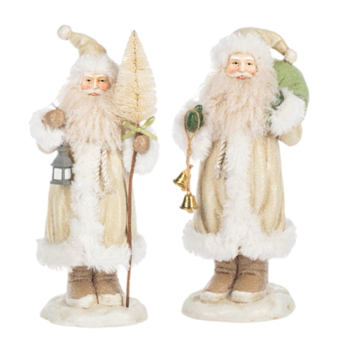 Assorted Cream Santa Figurine, INDIVIDUALLY SOLD