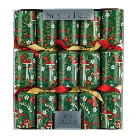 Forest Mushroom Crackers, Set Of 10