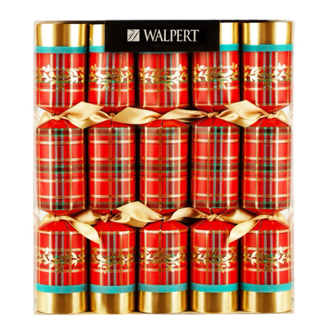 Tartan Crackers, Set Of 10