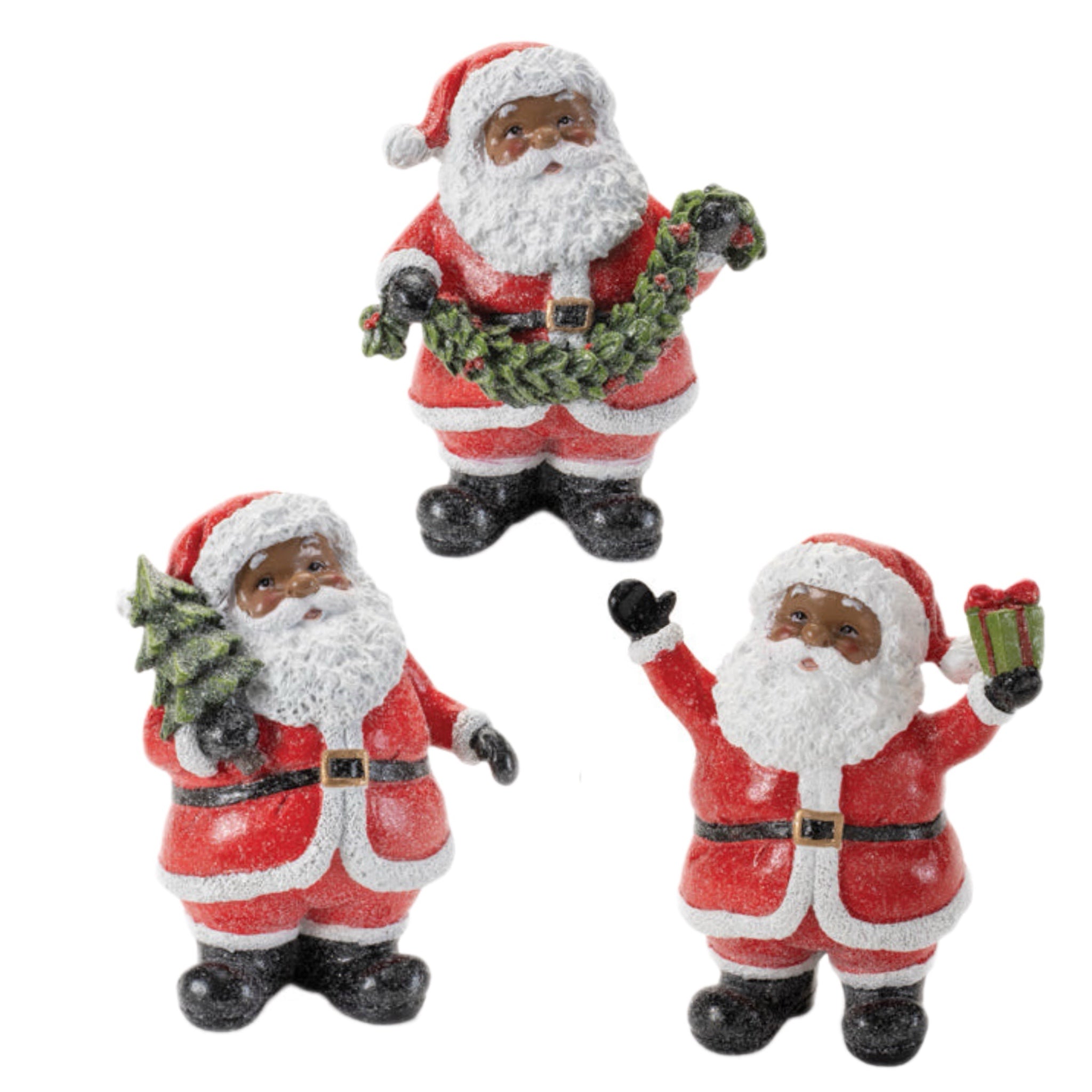 Assorted African Santa Figurine, INDIVIDUALLY SOLD