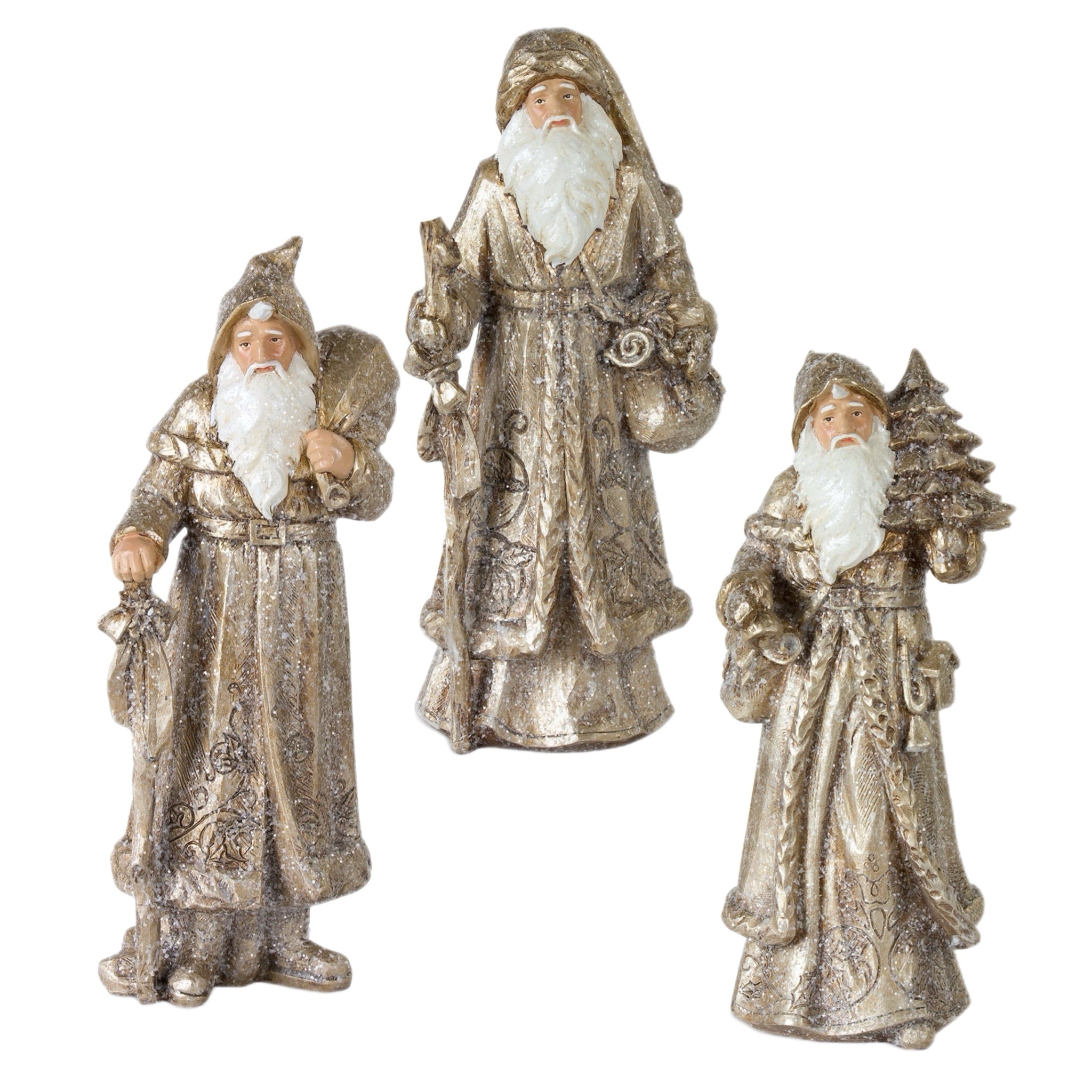 Assorted Silver Santa Figurine, INDIVIDUALLY SOLD