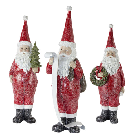 Assorted Santa In Pointy Hat Figurine, INDIVIDUALLY SOLD