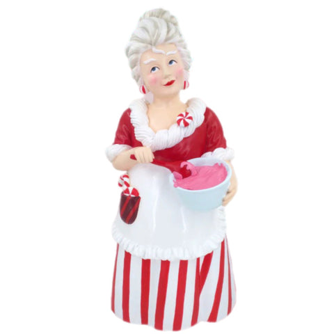 Peppermint Mrs. Claus Figurine