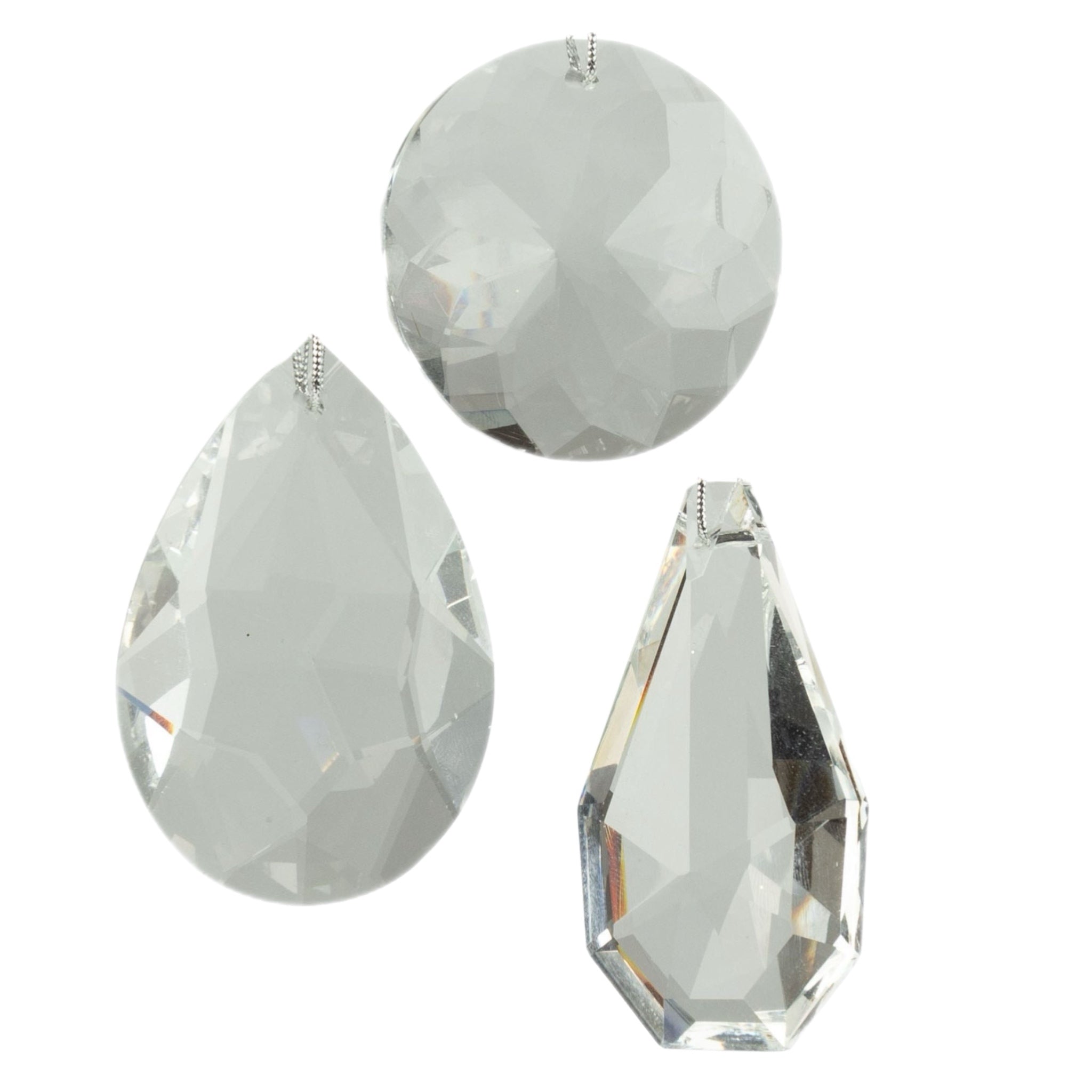 Assorted Clear Gemstone Ornament, INDIVIDUALLY SOLD