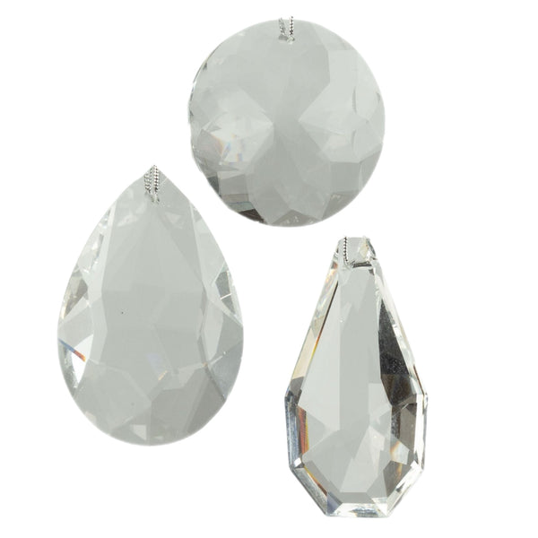 Assorted Clear Gemstone Ornament, INDIVIDUALLY SOLD