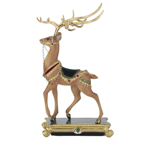 Ornate Reindeer Figurine