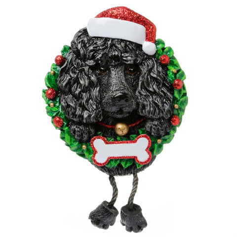 Black Poodle Ornament