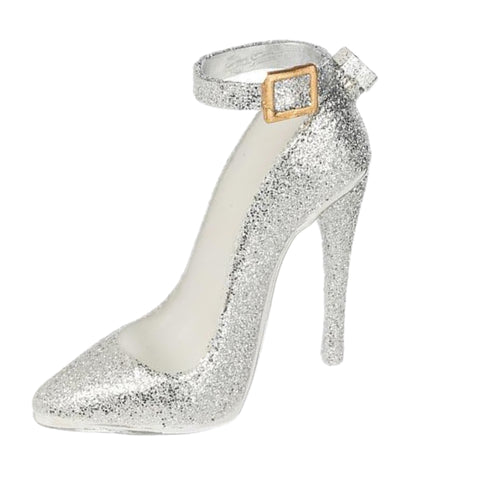 Silver Strap High Heel Ornament