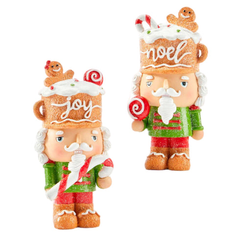 Assorted Gingerbread Nutcracker Figurine, INDIVIDUALLY SOLD