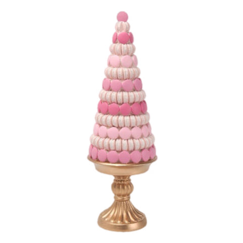 Pink Macaron Tree Figurine