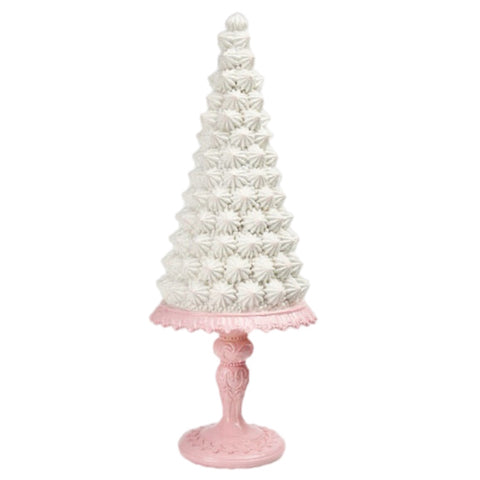 White Meringue  Tree Figurine