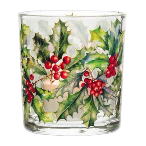 Holly Berries Votive Candle Holder