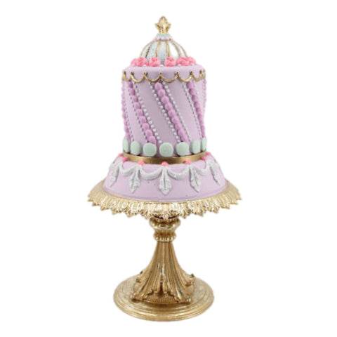 Purple Cake Figurine