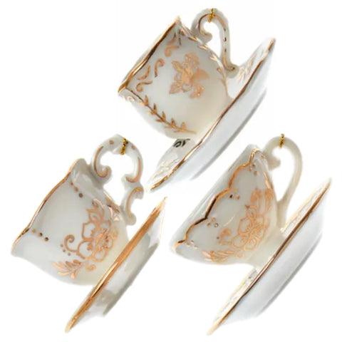 Assorted Teacup Ornament, INDIVIDUALLY SOLD