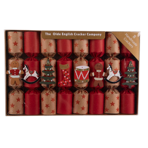 Christmas Characters Crackers, Set Of 8