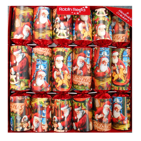 Santa's Workshop Crackers, Set Of 6