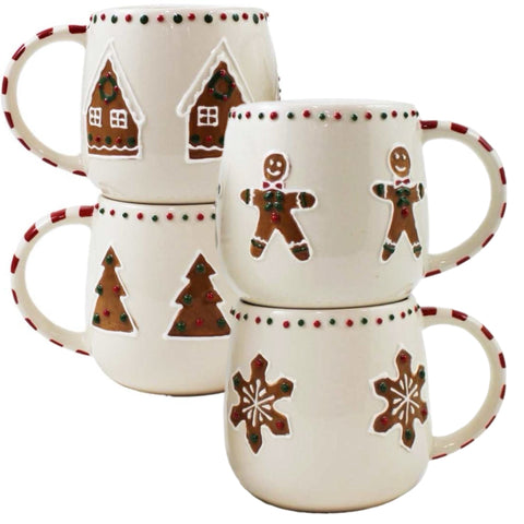 Assorted Gingerbread Mug, INDIVIDUALLY SOLD