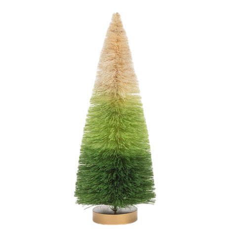 12" Medium Ombre Bottlebrush Tree Figurine