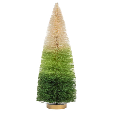 15" Large Ombre Bottlebrush Tree Figurine