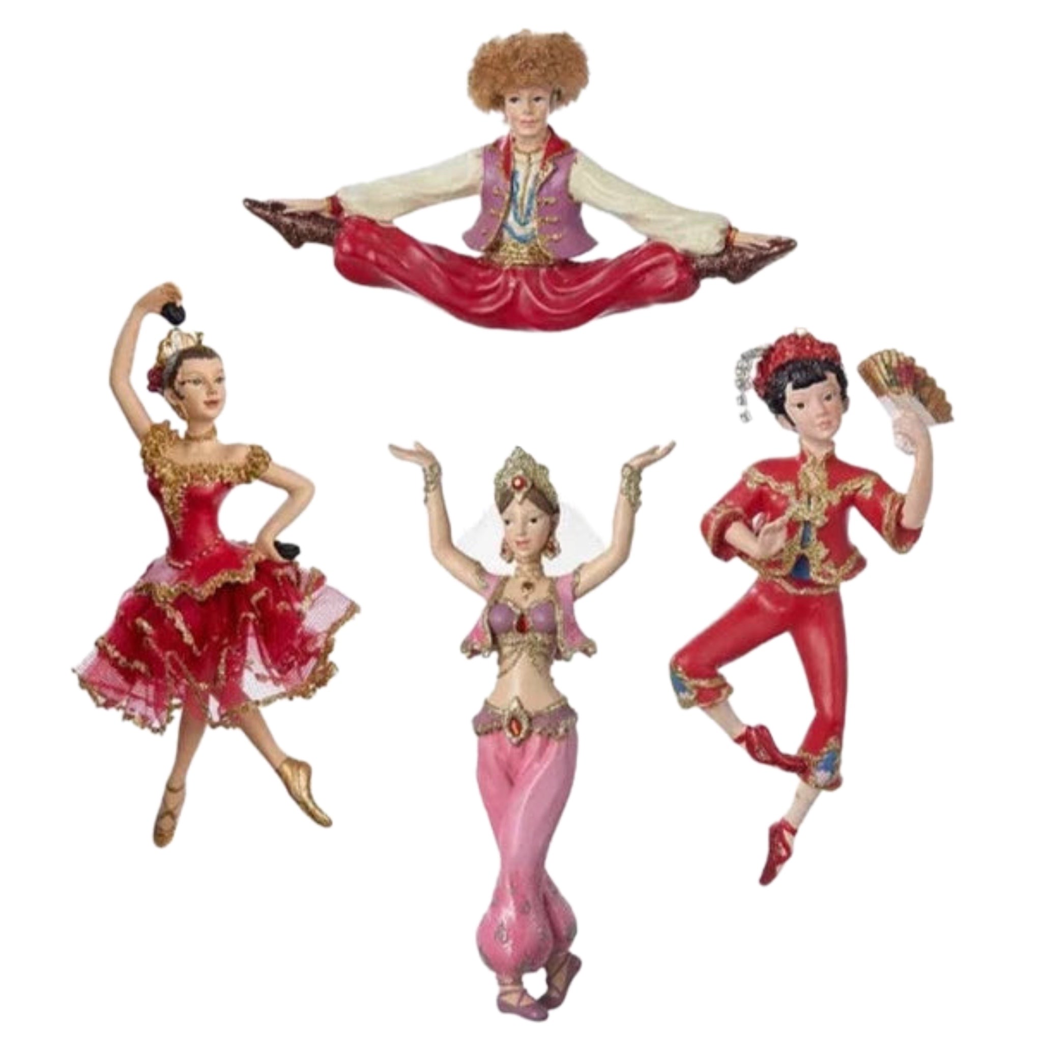 Assorted International Dancer Ornament, INDIVIDUALLY SOLD