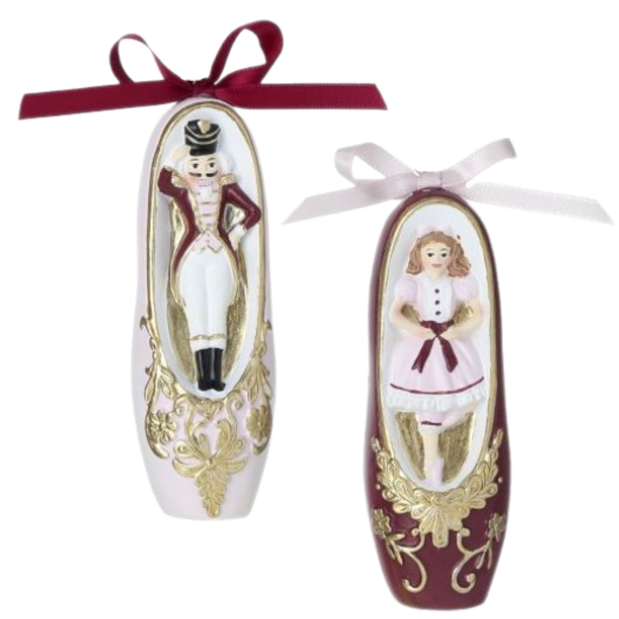 Assorted Nutcracker Ballet Shoe Ornament, INDIVIDUALLY SOLD