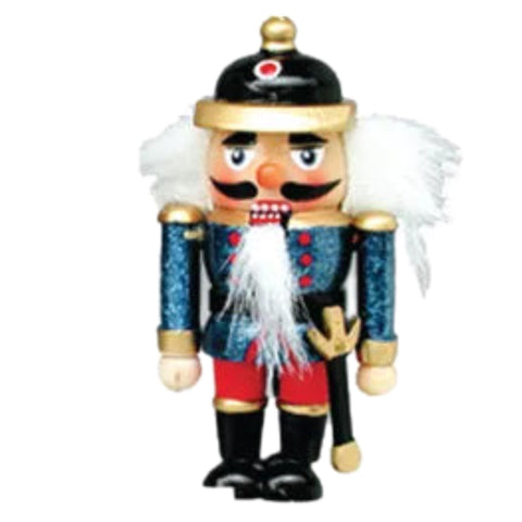 Blue Sparkle Nutcracker Ornament